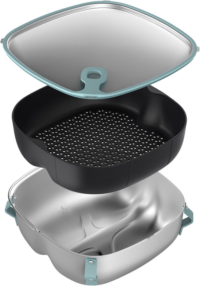 Philips 2-in-1 Stoom- en Wokset Airfryer Accessoire - HD9960/00 - Geschikt voor Philips