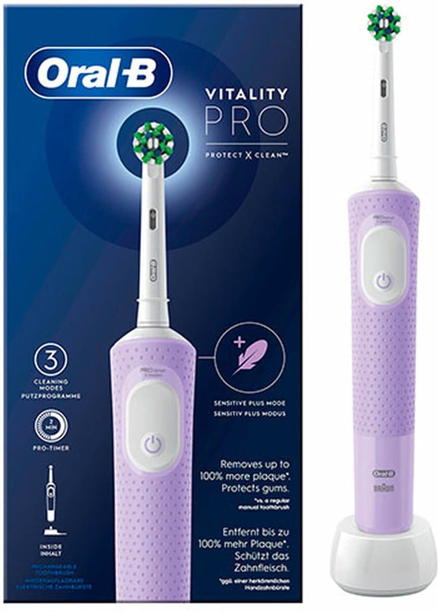 Oral-B Vitality Pro Protect X Clean - Elektrische tandenborstel - Lilac Mist