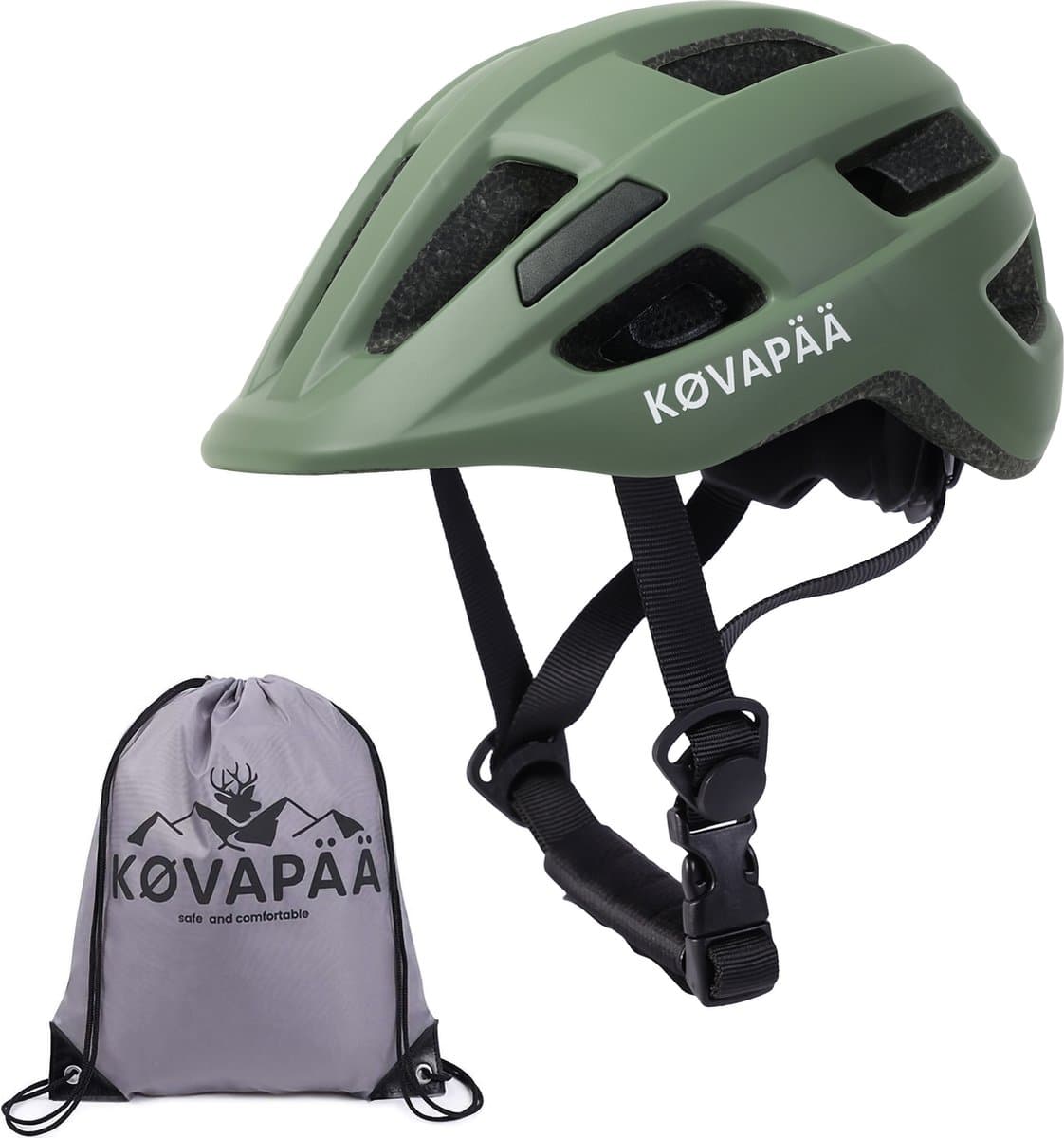 Køvapää® Lappi Fietshelm Kinderen - Groen - Maat 46-53 cm - 1 t/m 5 Jaar - XS/S - Fietshelm Jongens- Fietshelm Meisjes - Fietshelm Kind