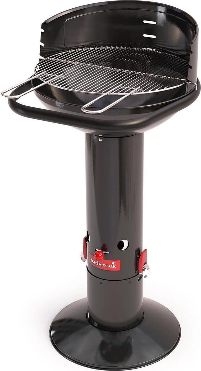 Barbecook Loewy 45 - Houtskool BBQ barbecue - Grilloppervlak 43 cm - Incl. Windscherm, BBQ rooster en asopvangpot - Zwart
