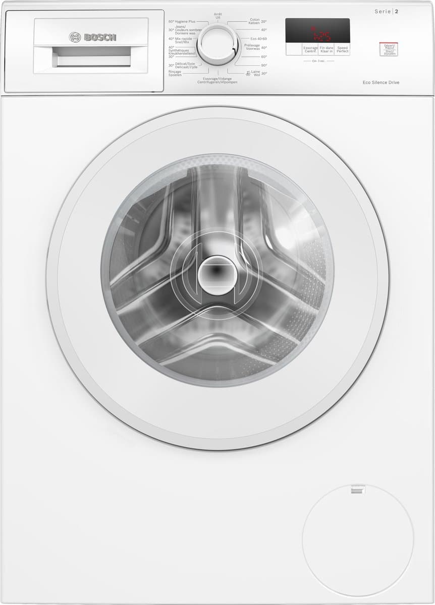 Bosch WGE02402FG - Serie 2 - Wasmachine - 7 kg - 1400 rpm -Energielabel A - 65% snellere was door SpeedPerfect - NL/FR display - Stil en zuinig model
