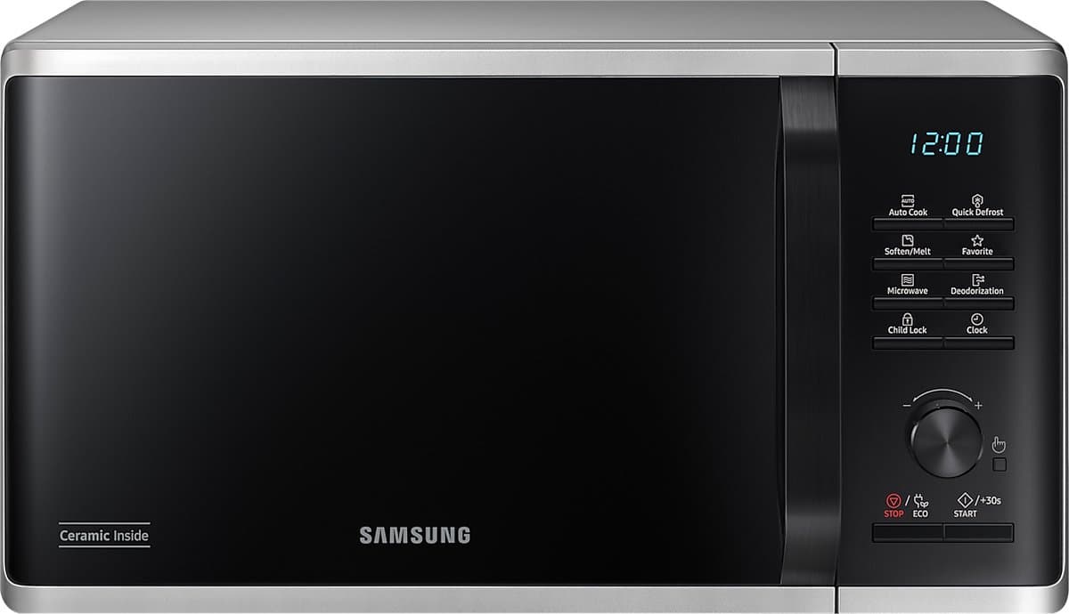 Samsung MS23B3515AS/EN - Solo-magnetron - 800W - Zilver - Quick Defrost