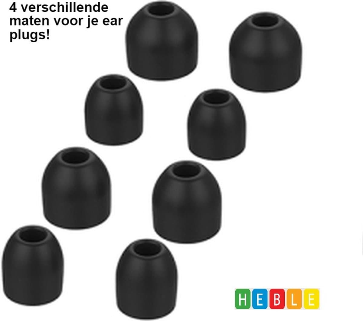 3 Paar Siliconen Earplugs geschikt voor Sony WF-1000XM4/XM3 - S/M/L - In 3 Maten! - van Heble®