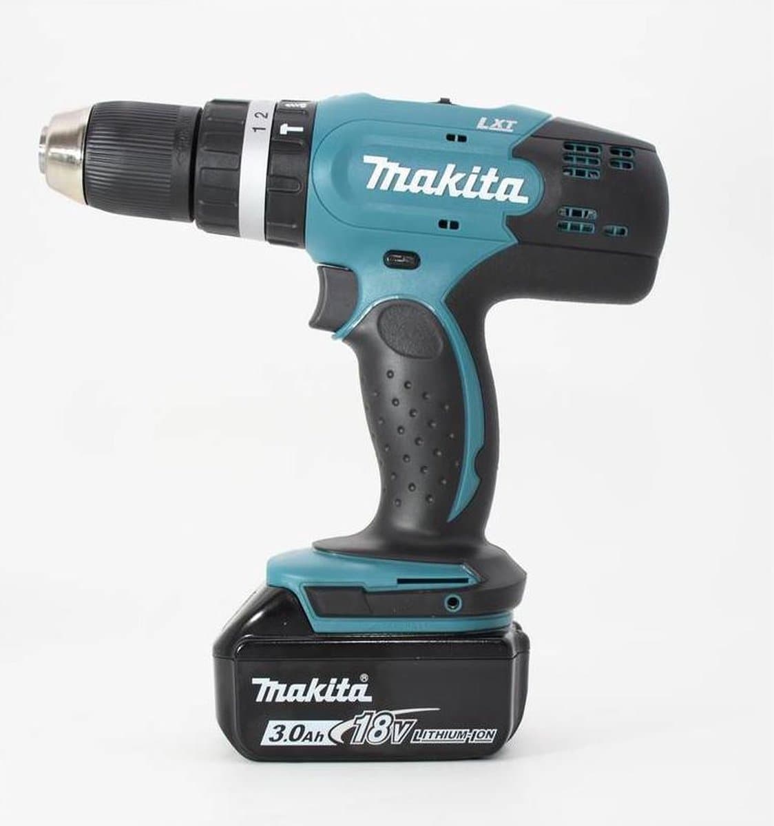 Makita Accu klopboormachine set DHP453RFX4 incl. 2x 3Ah accu, 74-delige boor- en bitset en opbergkoffer