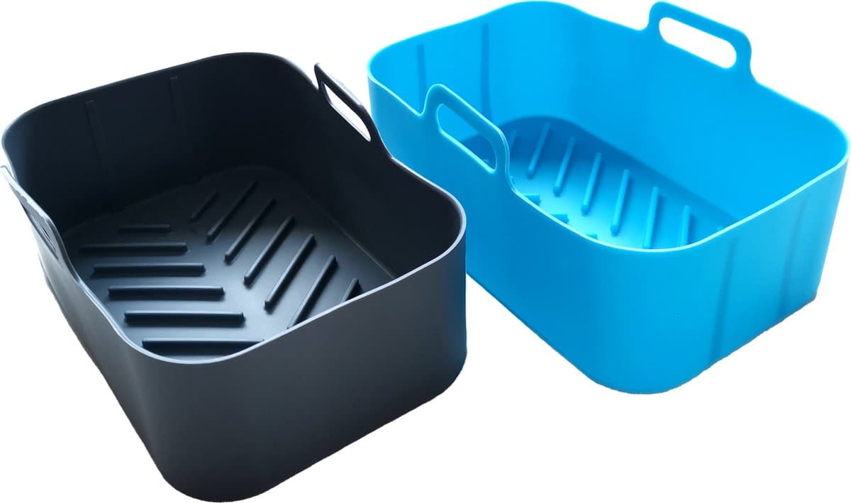 Papillon Airfryer bakjes - 2 Stuks - Siliconen - Herbruikbaar - 20x13 CM