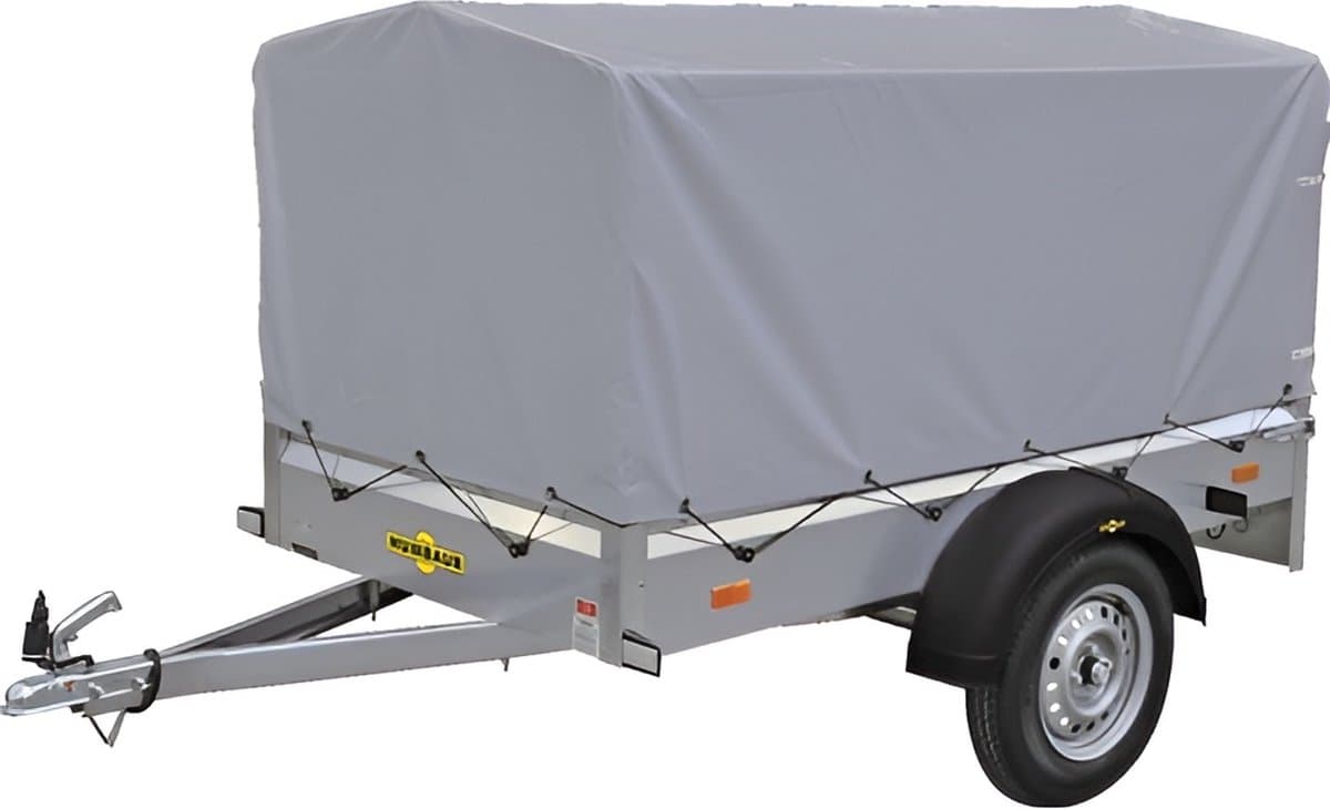 Humbauer aanhangwagen - aanhanger met verlichting - 750 kg - huif - afdekzeil