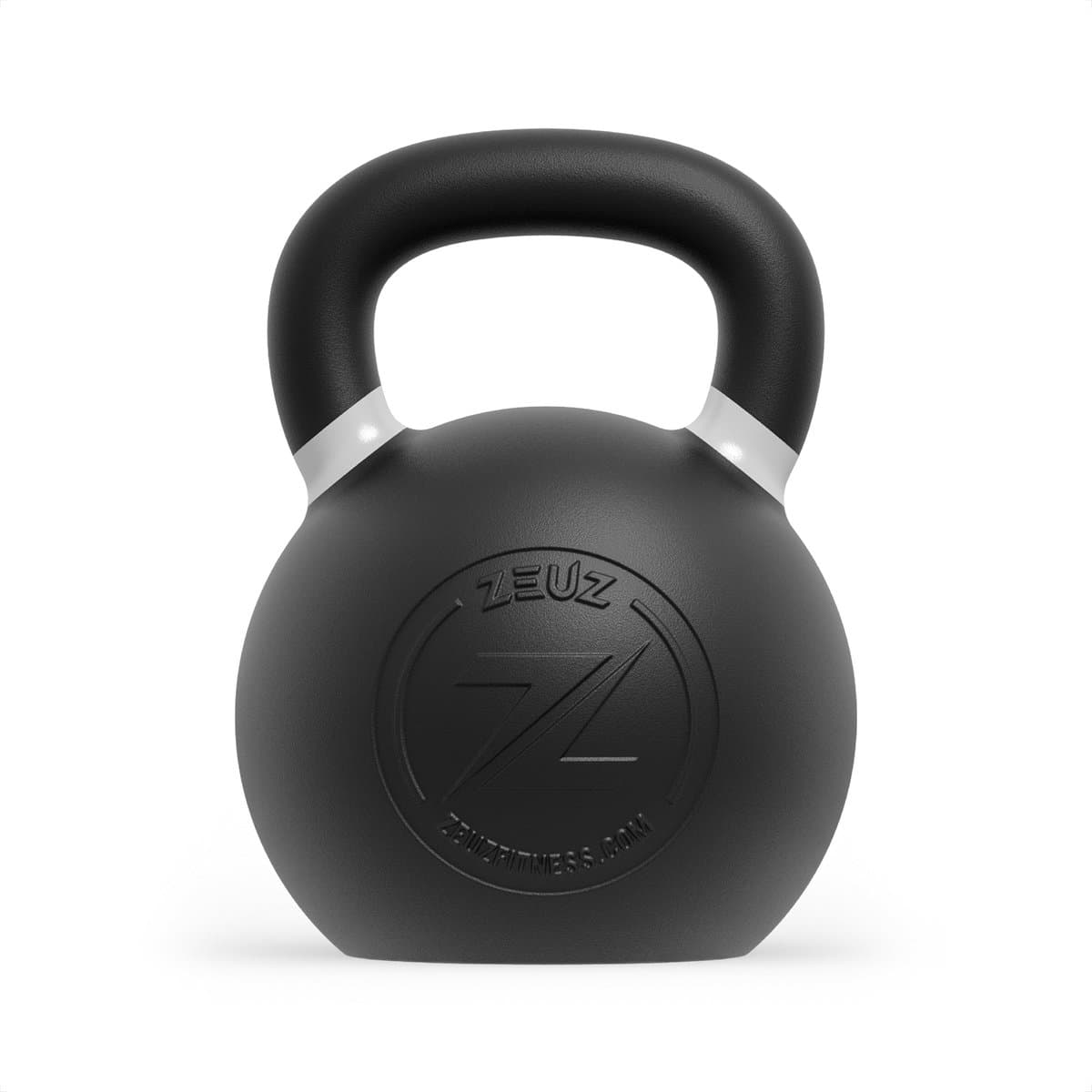 ZEUZ Kettlebell 40 KG – Gewichten voor Fitness & CrossFit - Conditie & Krachttraining – Gietijzer – Wit