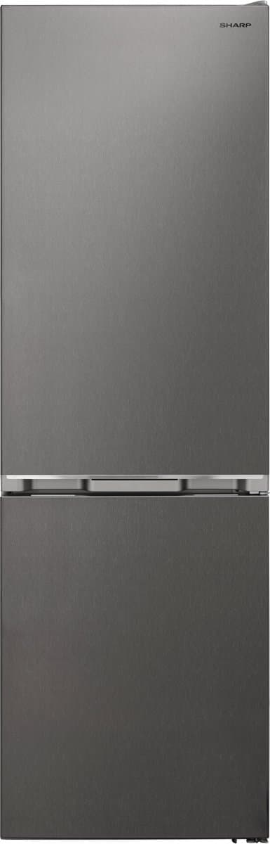 Sharp SJNBA31DMXPCEU - Koel-vriescombinatie - No Frost - Zilver - Ideale koelkast voor gezinnen