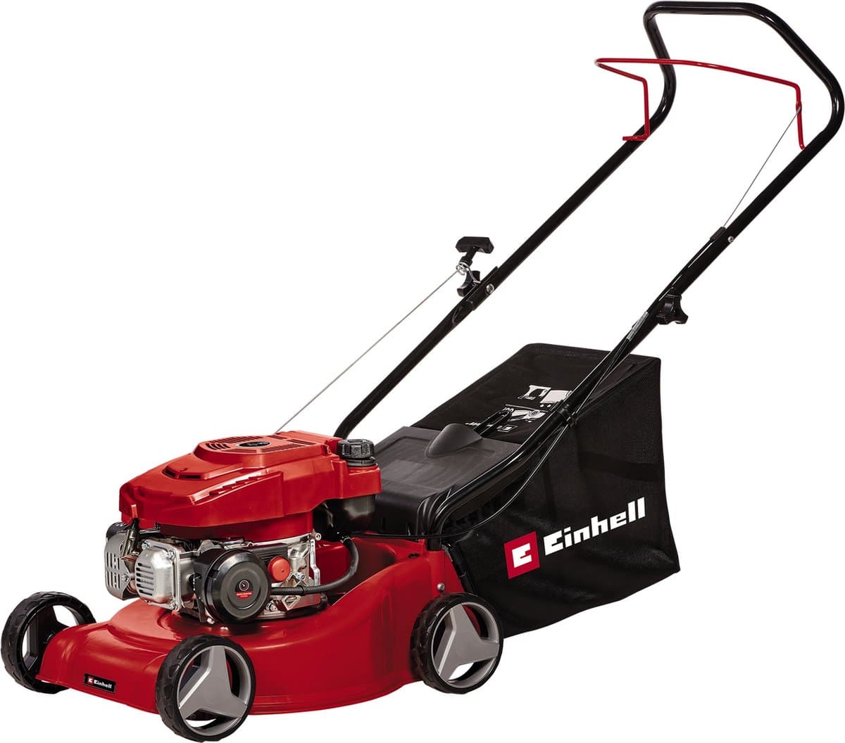 Einhell Benzine Grasmaaier GC-PM 40/2 - 132 cm³ - 2 kW - 4-takt - Maaibreedte: 40 cm - Aanbevolen gazonoppervlakte: tot 800 m² - 45 L opvangbak - Maaihoogte: 25-60 mm