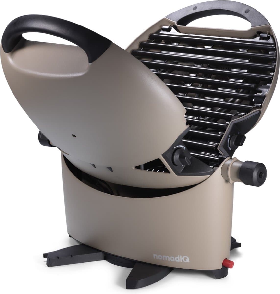 nomadiQ BBQ 3.0 - De ultieme lichtgewicht draagbare gas BBQ / Grill - Barbecue voor op de camping & vakantie - Urban Gray