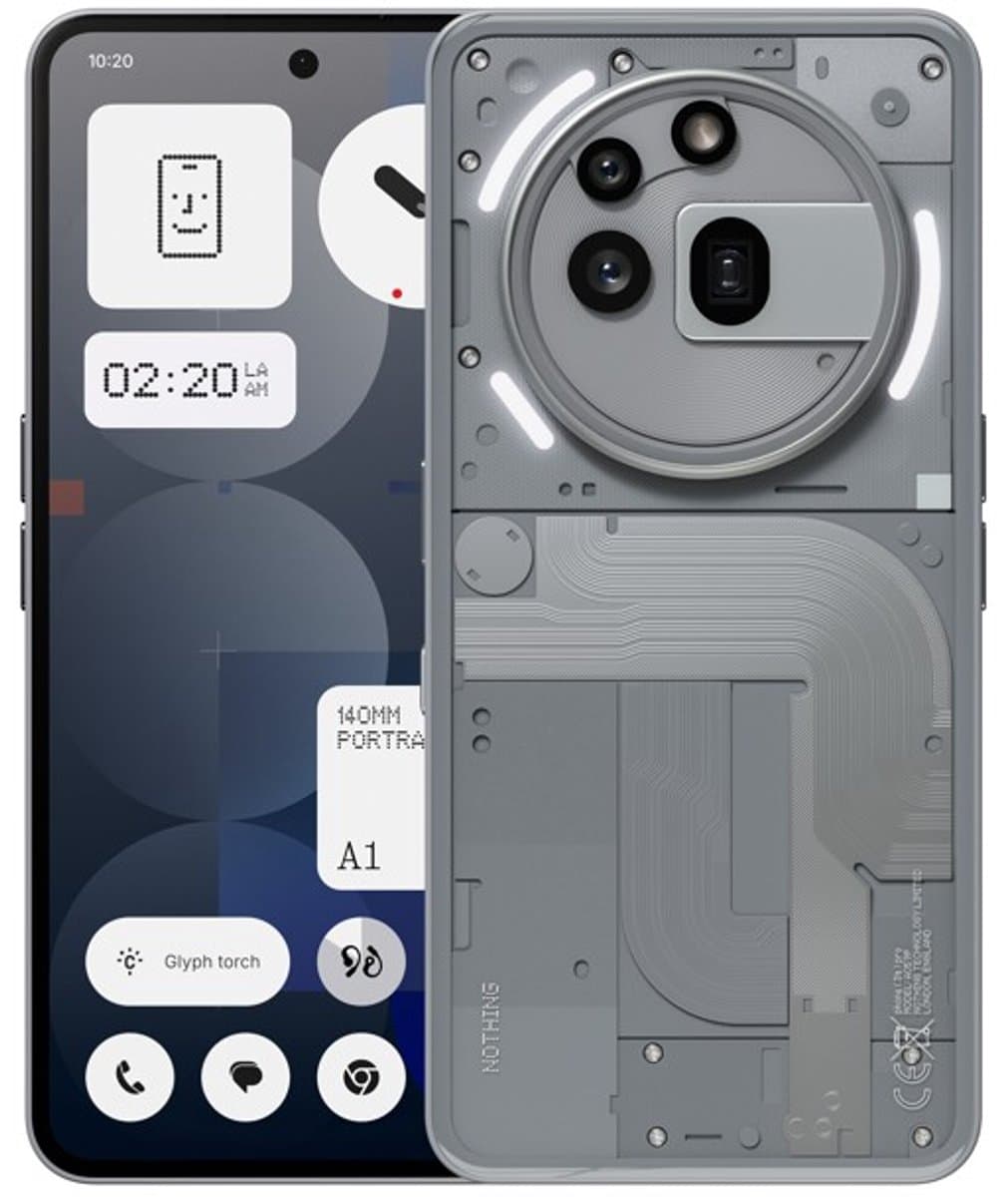 Nothing Phone (3a) Pro - 12/256GB - 5G - Grijs
