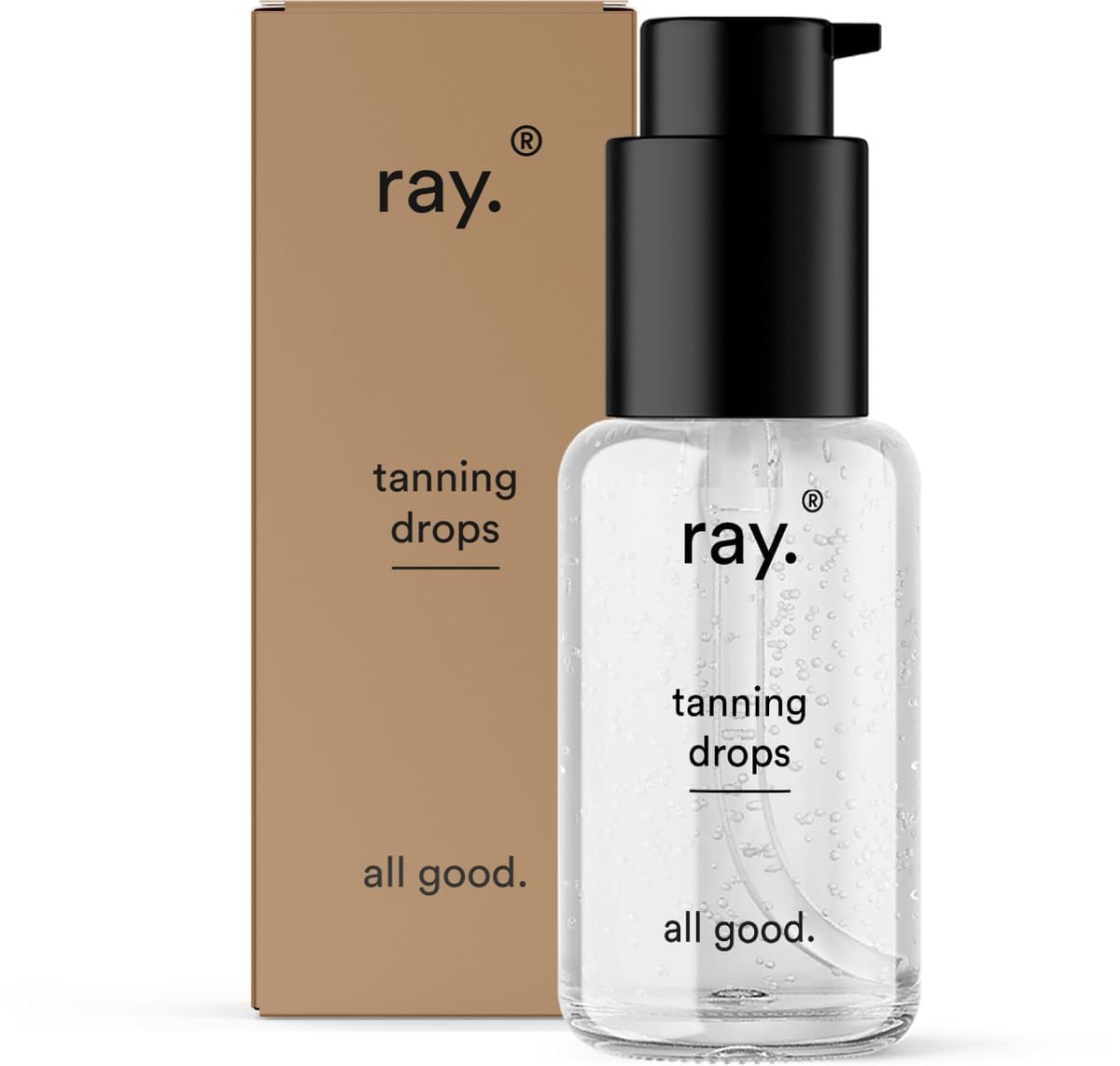 Ray - Zelfbruinende Druppels - 30ml - Natuurlijk Resultaat - Voor Gelaat - Zelfbruiner