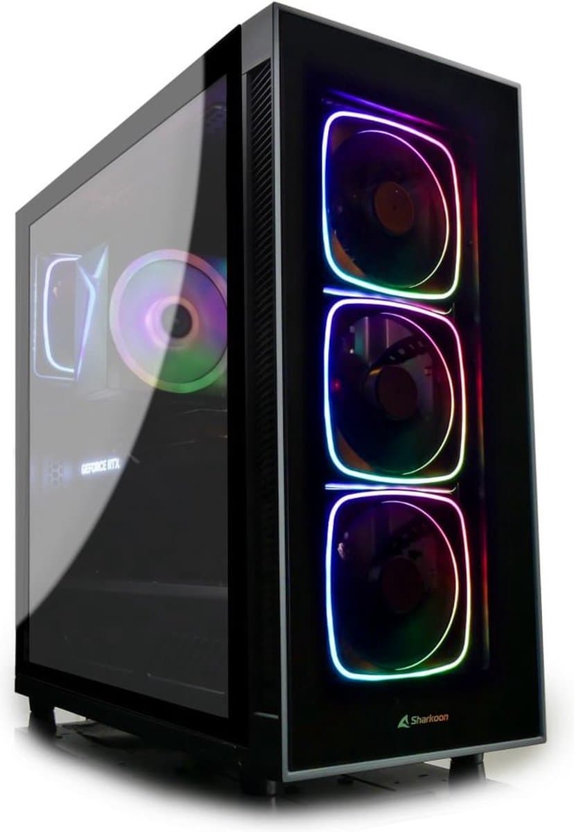 AMD Ryzen 9 5900XT 16-Core RGB Game PC / Streaming Computer - Radeon RX 9060 XT 16GB - 32GB RGB RAM - 1TB SSD - AsRock B450M Pro4-F - WiFi - Windows 11 Pro - Sharkoon TG6