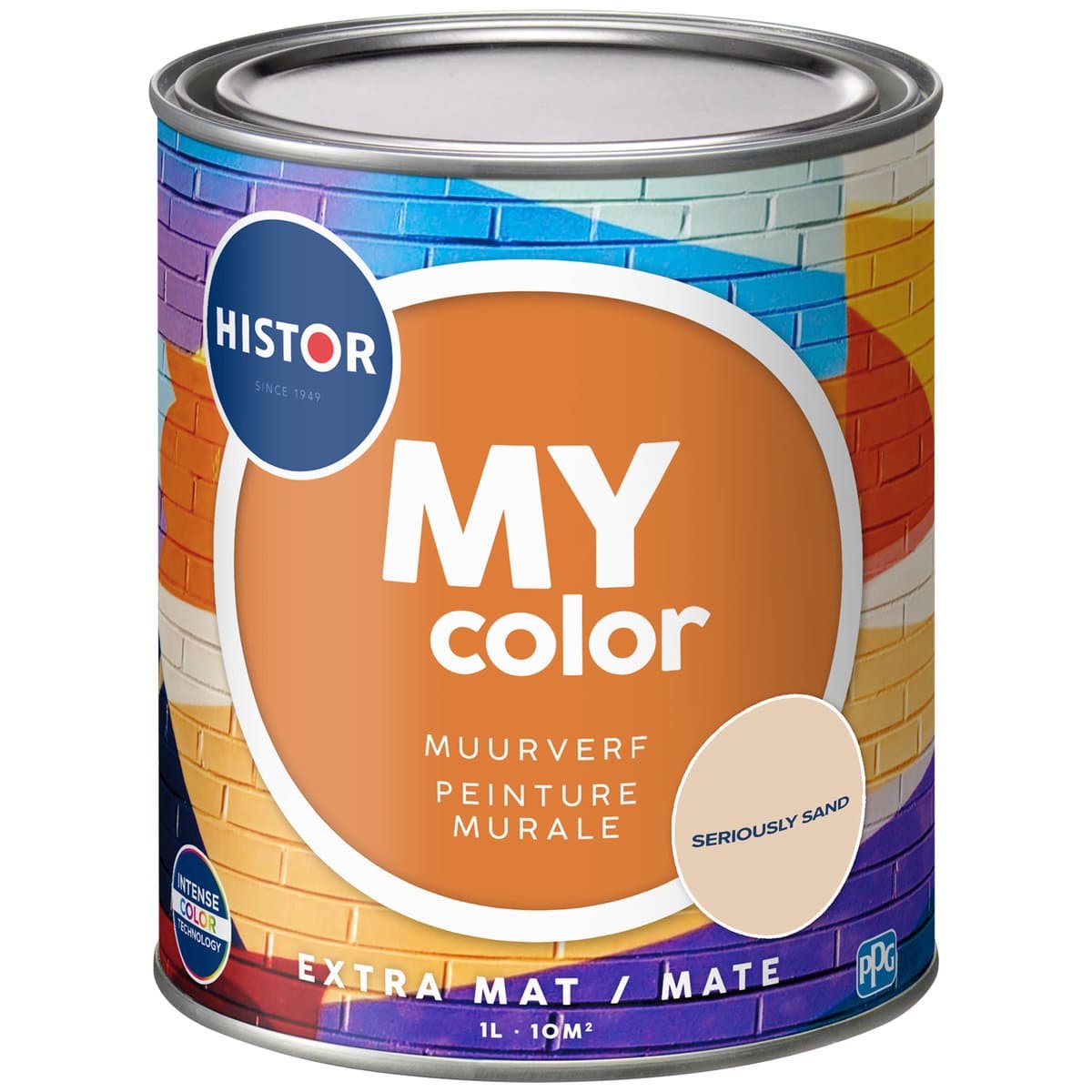 Histor MY Color Muurverf Seriously Sand - Extra Mat - Reinigbaar - Extra Dekkend - 2.5L - Beige