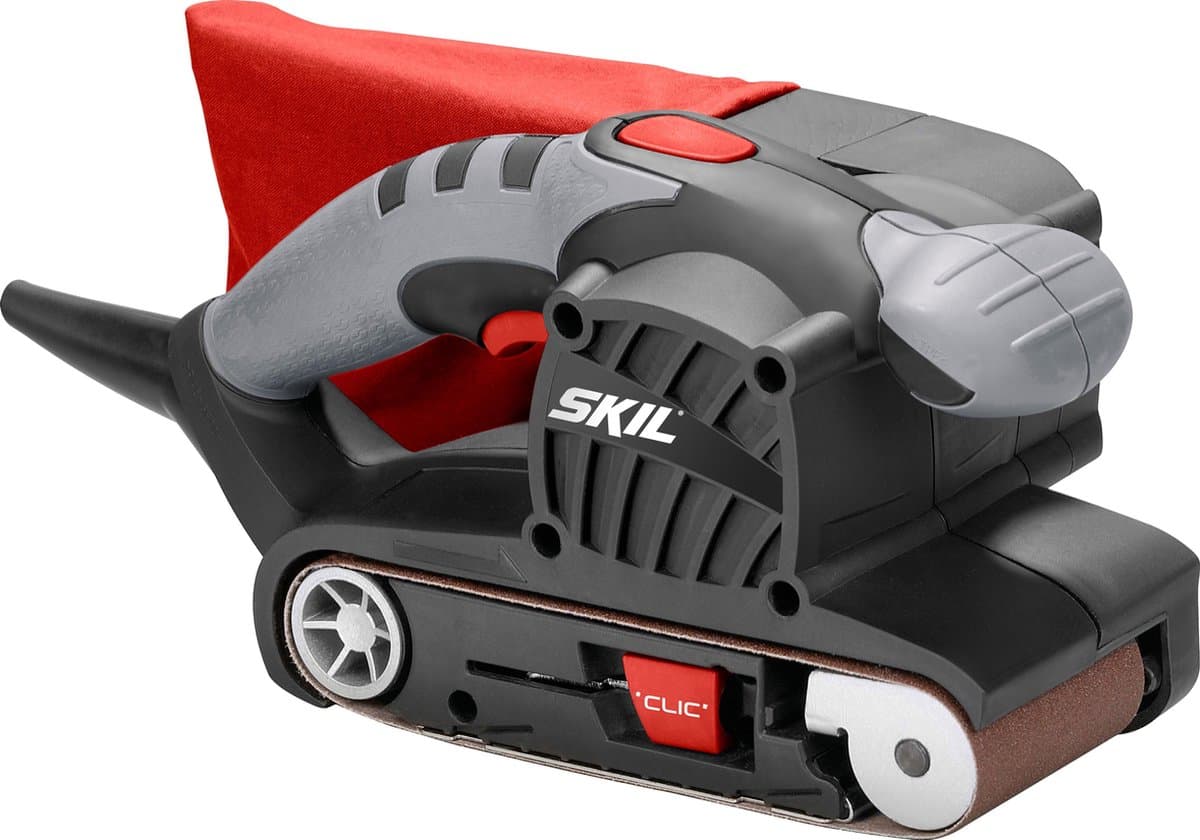 SKIL Bandschuurmachine 650W - Schuurmachine - Schuuroppervlak 76 x 130mm - Inclusief 1 Schuurband & Stofzak - Skil 1210 AA
