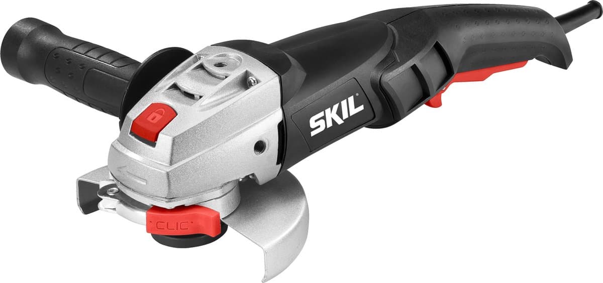 SKIL Haakse Slijper 125 mm - 800W - Slijptol - Slijpmachine - Met Zijhandgreep, Beschermkap & Flenzen - Haakse Slijpers - Met Snoer - Skil 9008 AA