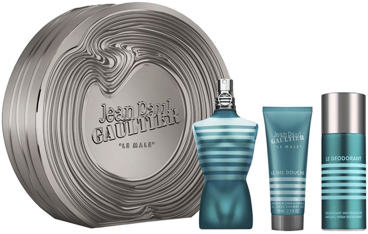 Jean Paul Gaultier LE MALE Set 3 pc Eau de Toilette spray 125 ml + Shower gel 75 ml + Deodorant spray 150 ml