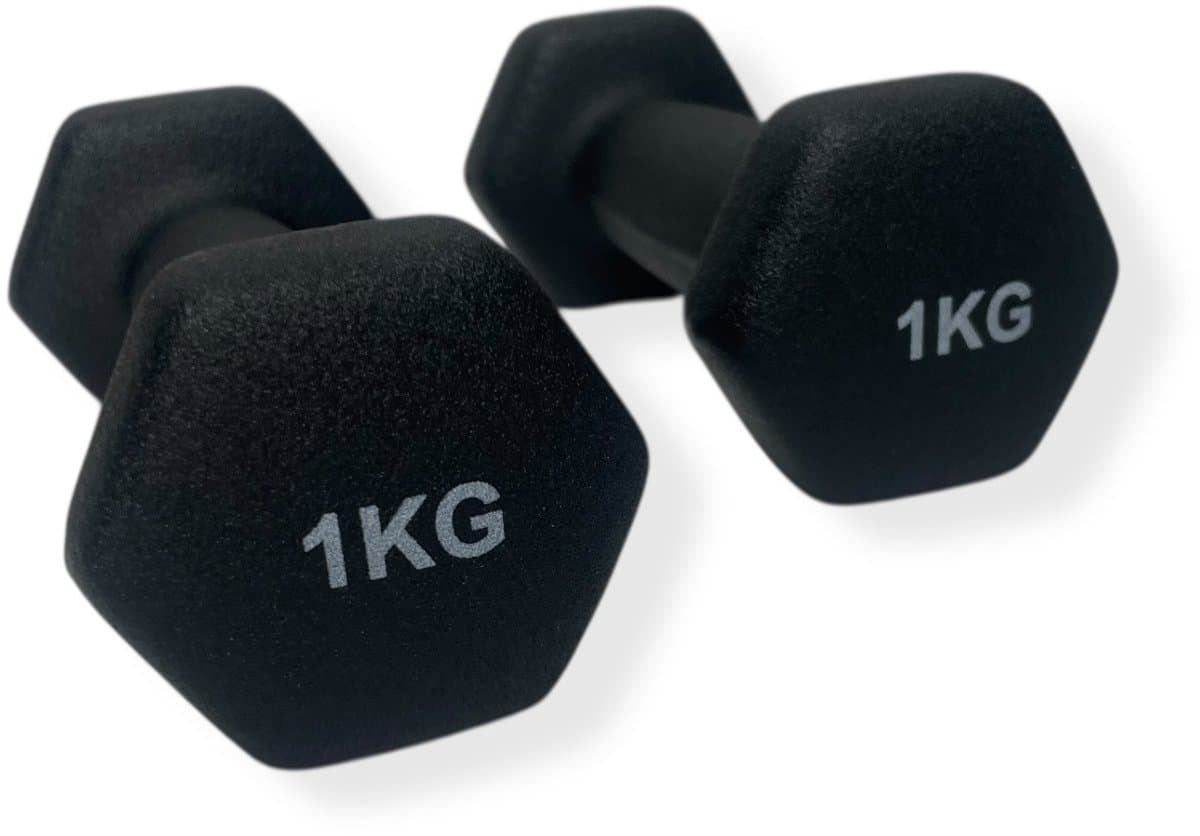 Padisport Dumbells 1 Kg - 1 Kg Dumbell - Gewichten 1 Kg - Gewichtjes 1 Kg - Gewicht 1 Kg - Dumbells