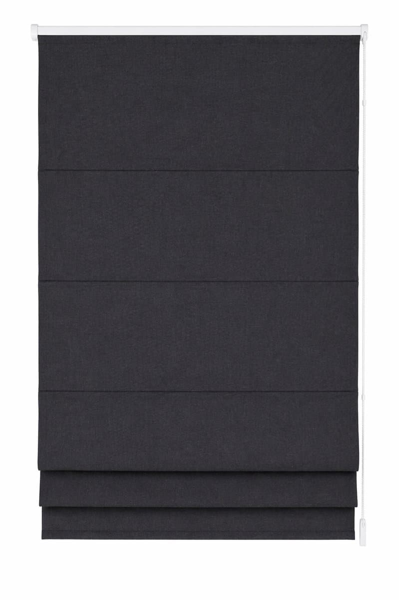 Madeco Vouwgordijn Dolpo 140x250 cm – Antraciet – Lichtdoorlatend – Roman Shade – Raamdecoratie