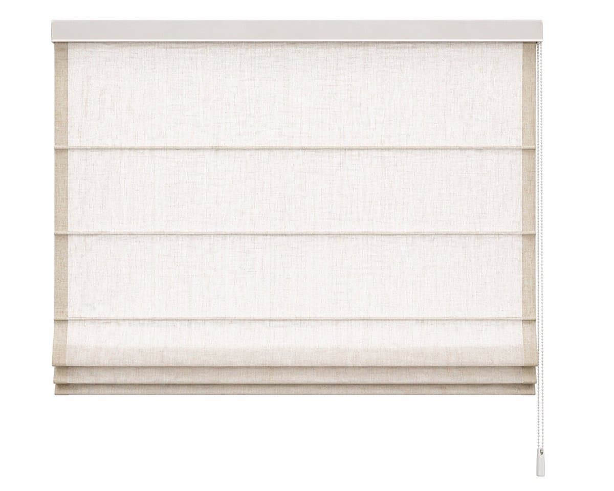 Vouwgordijn 60x180 cm – Heytens Store Bateau Voile Structuur – Lichtdoorlatend – Auto-Stop Mechanisme – Wit