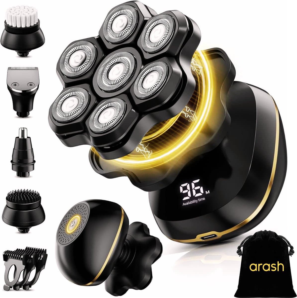 arash® Scheerapparaat Mannen 8-in-1 - Hoofd Scheerapparaten – Head Shaver - Elektrische Shaver