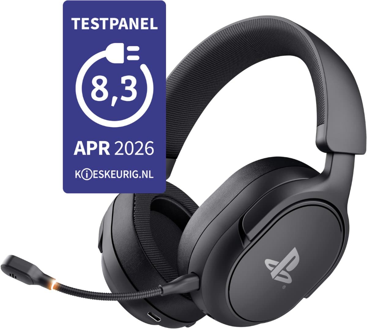 Trust GXT 499 Forta - Draadloze Gaming Headset - Official Licensed voor PS5 - werkt op PS4/PS5 - Batterijduur tot 55 uur - met USB-ontvanger - Zwart