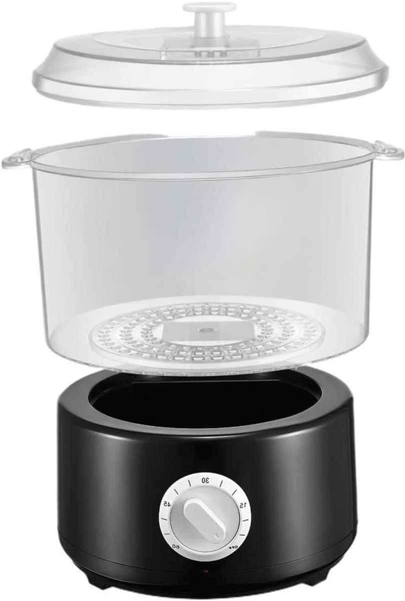 Handdoek Warmer - Stoomapparaat - Snelle Verwarmde Handdoeken - Automatische Uitschakeling - 500 ml Capaciteit - Zwart