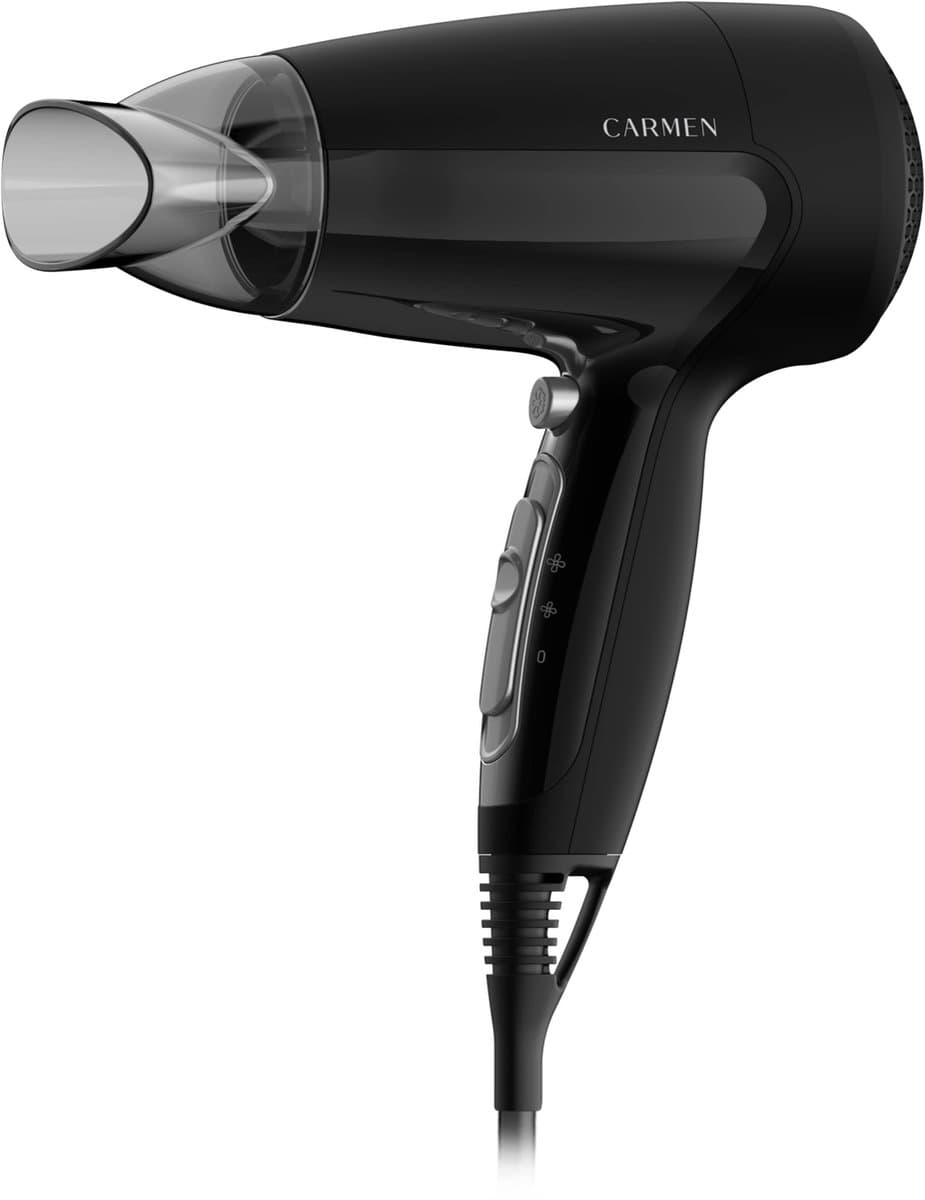 Carmen HD1450 - Föhn - 1400 watt - Coolshot - Zwart
