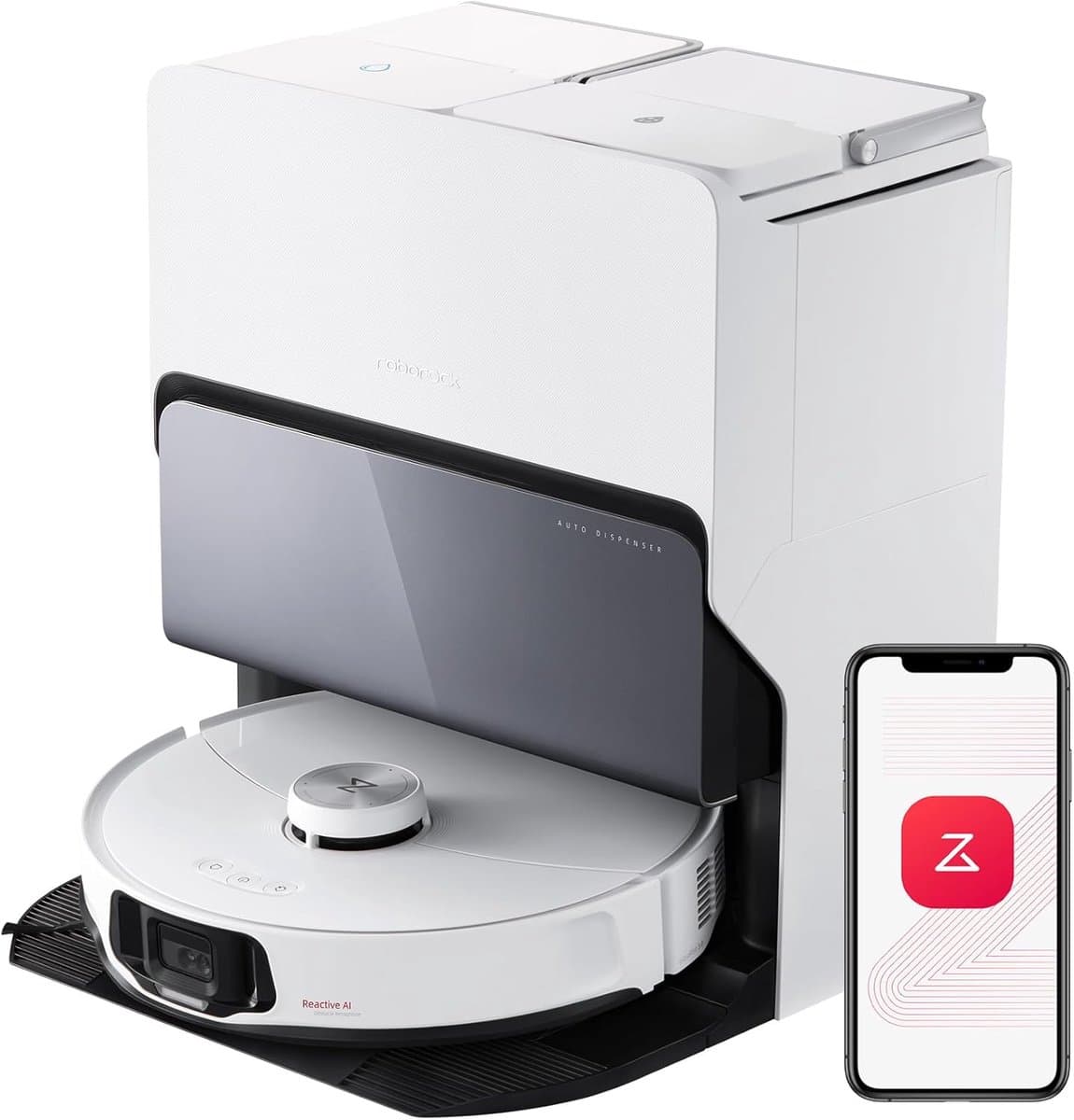 Roborock S8 MaxV Ultra - Robotstofzuiger - Combi Wit