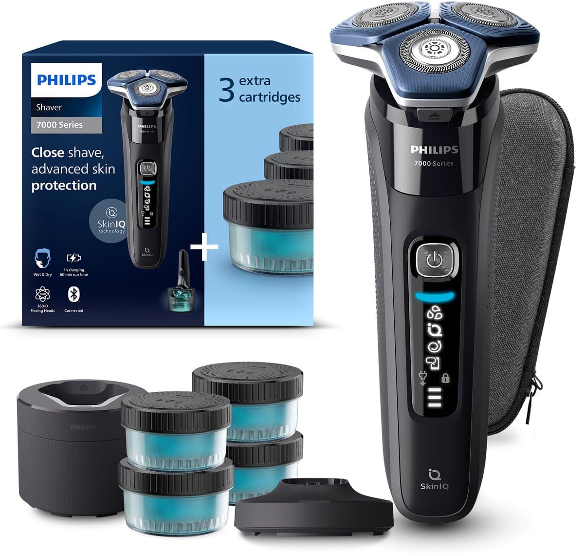 Philips Shaver 7000 Series S7887/63 - Elektrisch scheerapparaat – met trimmer – mannen