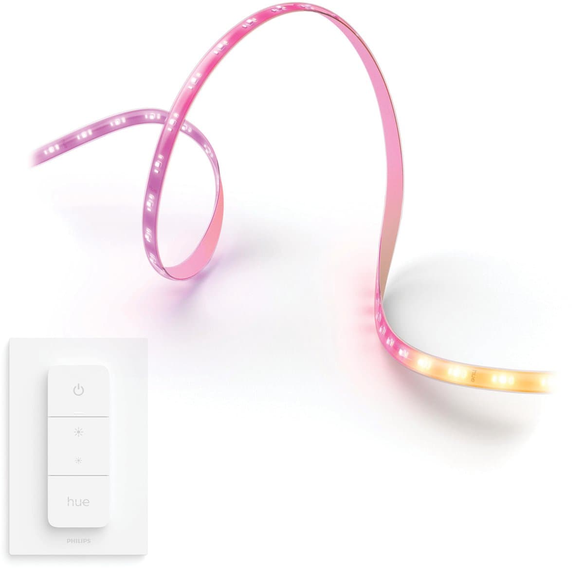 Philips Hue Flux LED strip 3 meter - Wit en Gekleurd Licht - Light Strip - Incl. Hue Dimmer Switch - Hue White and Color Ambiance