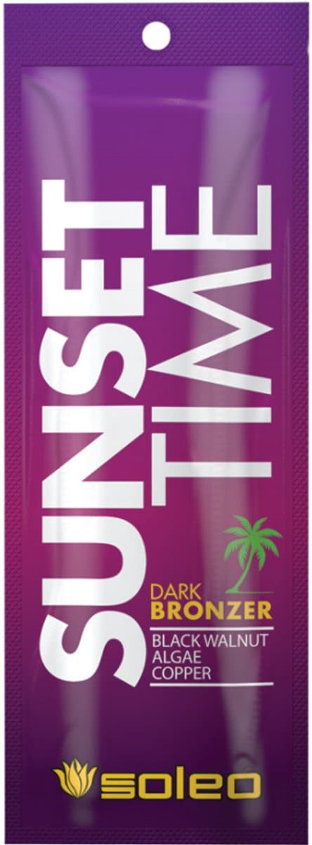 Soleo Sunset Time Dark Bronzer - 15 ml, snel intrekkend, natuurlijke bruine glans, voor het gezicht en lichaam