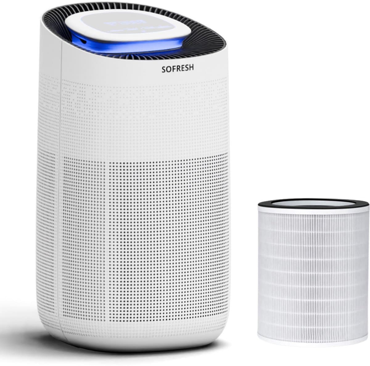 Sofresh luchtreiniger met app - 80 m² - Automatische stand + 6-in-1 filtersysteem - Luchtkwaliteitsindicator - Ionisator - UV - Luchtfilter - Air purifier met HEPA-filter