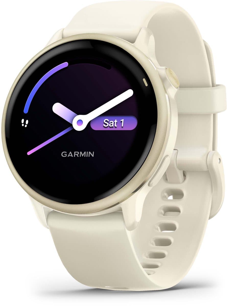 Garmin Vivoactive 6 - Smartwatch - Sporthorloge- Health - Fitness - 42 mm - Lunar Goudkleurig