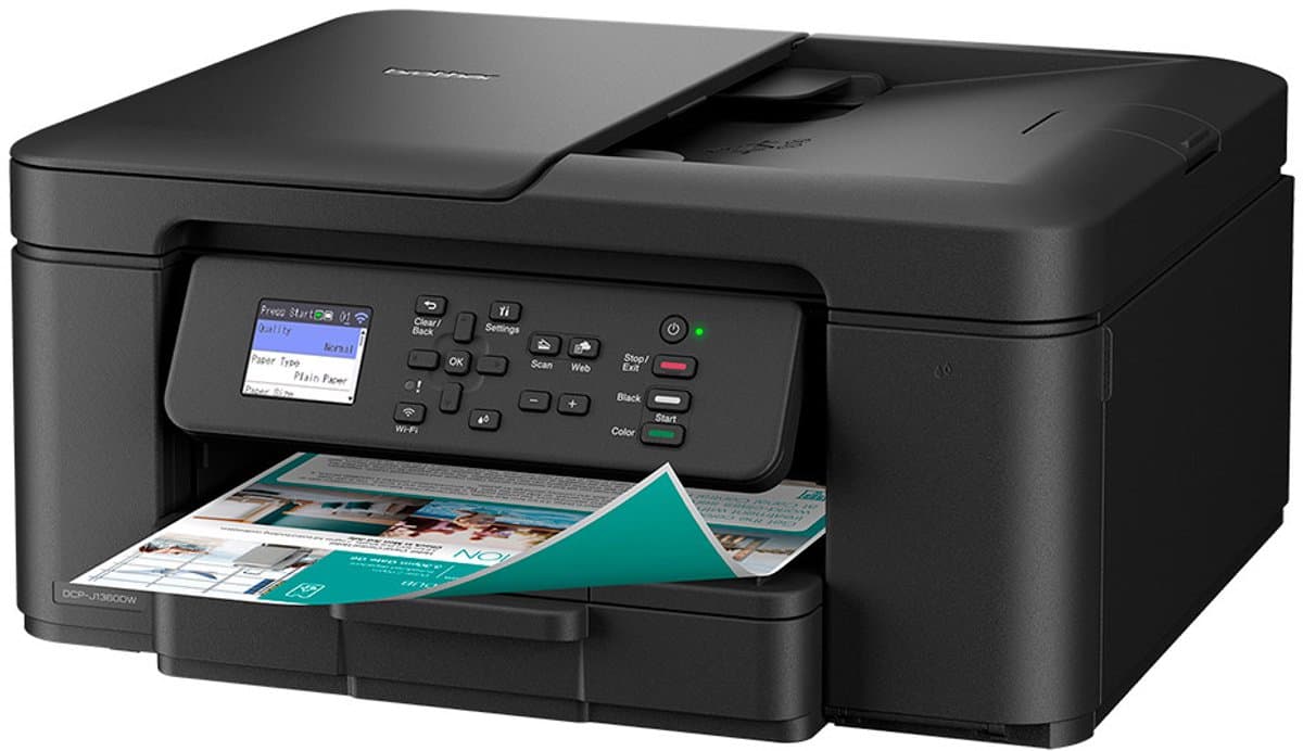 Brother DCP-J1360DW - Multifunctionele Inkjetprinter - A4 - 1200 x 6000 DPI - 16 ppm - Wifi - Zwart