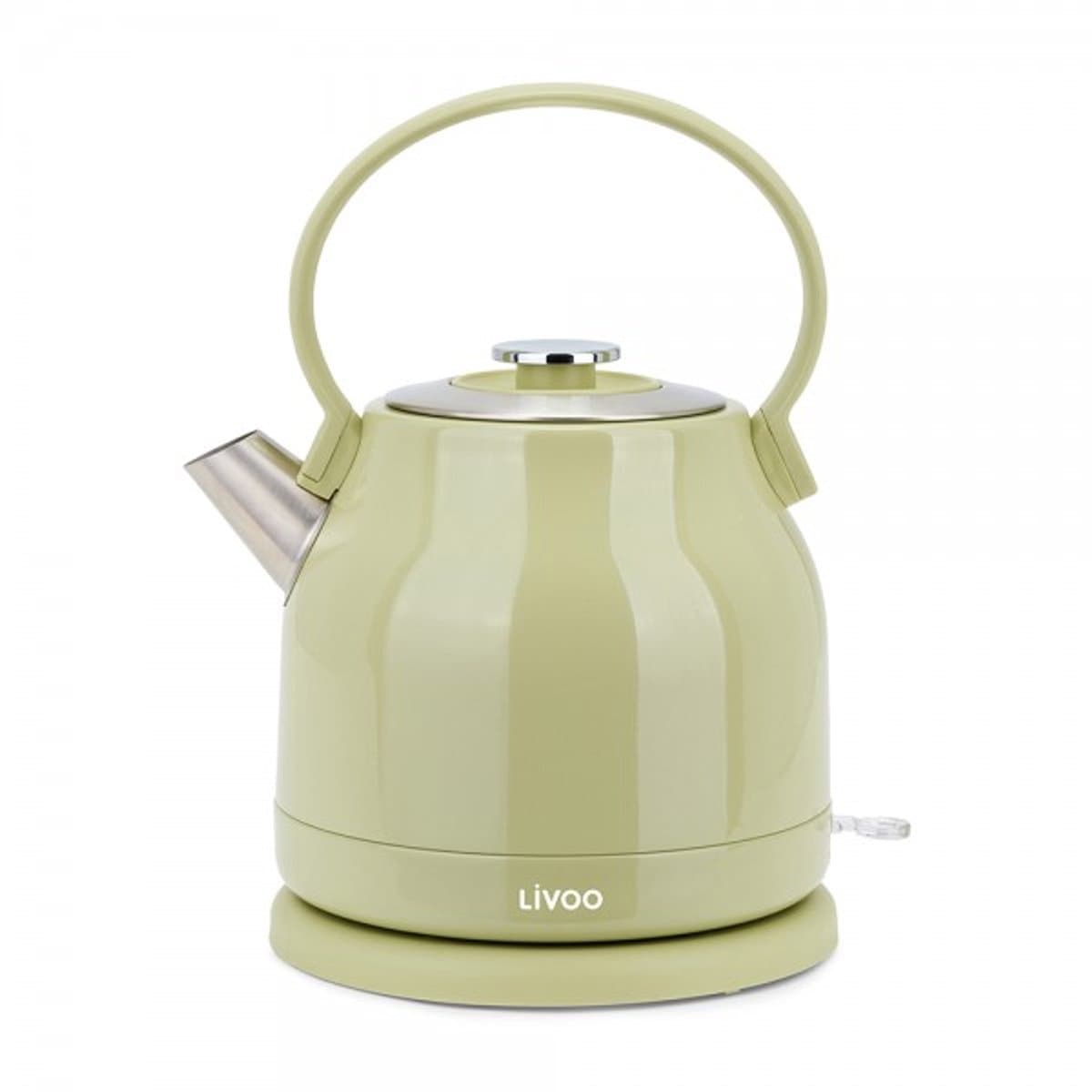 Livoo Retro Waterkoker – 1,5L – 2200W – RVS – Groen