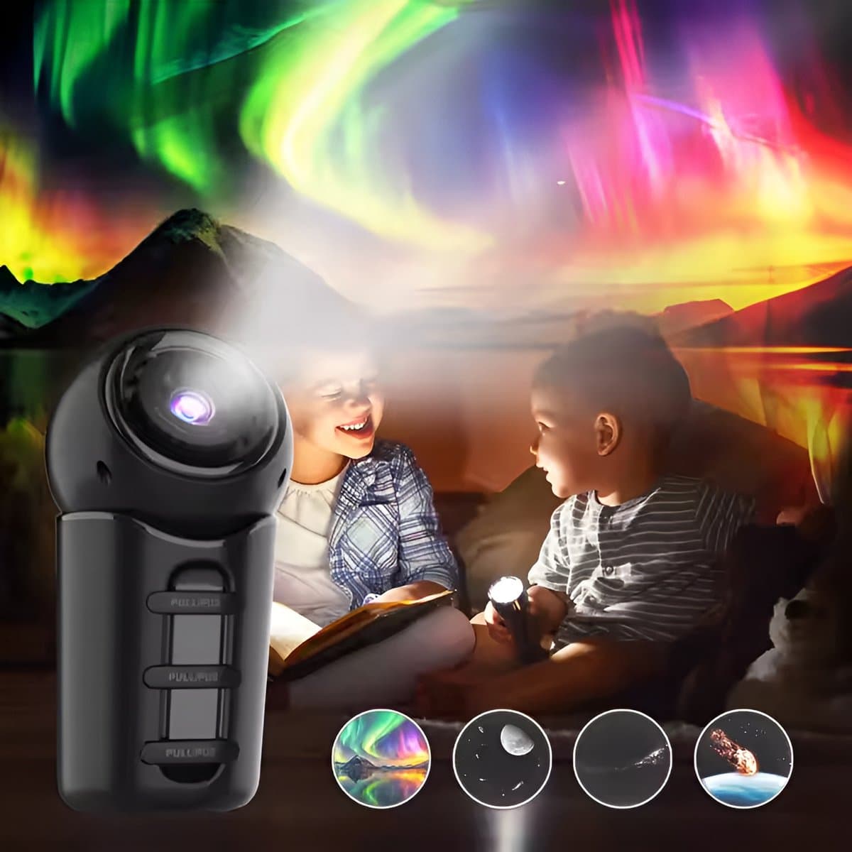 Portable Galaxy Projector – Sterrenhemel Projector – Sterren Projector – Planeten Effect – Sfeerlamp – LED – Projector – Lichtshow voor Thuis en Onderweg