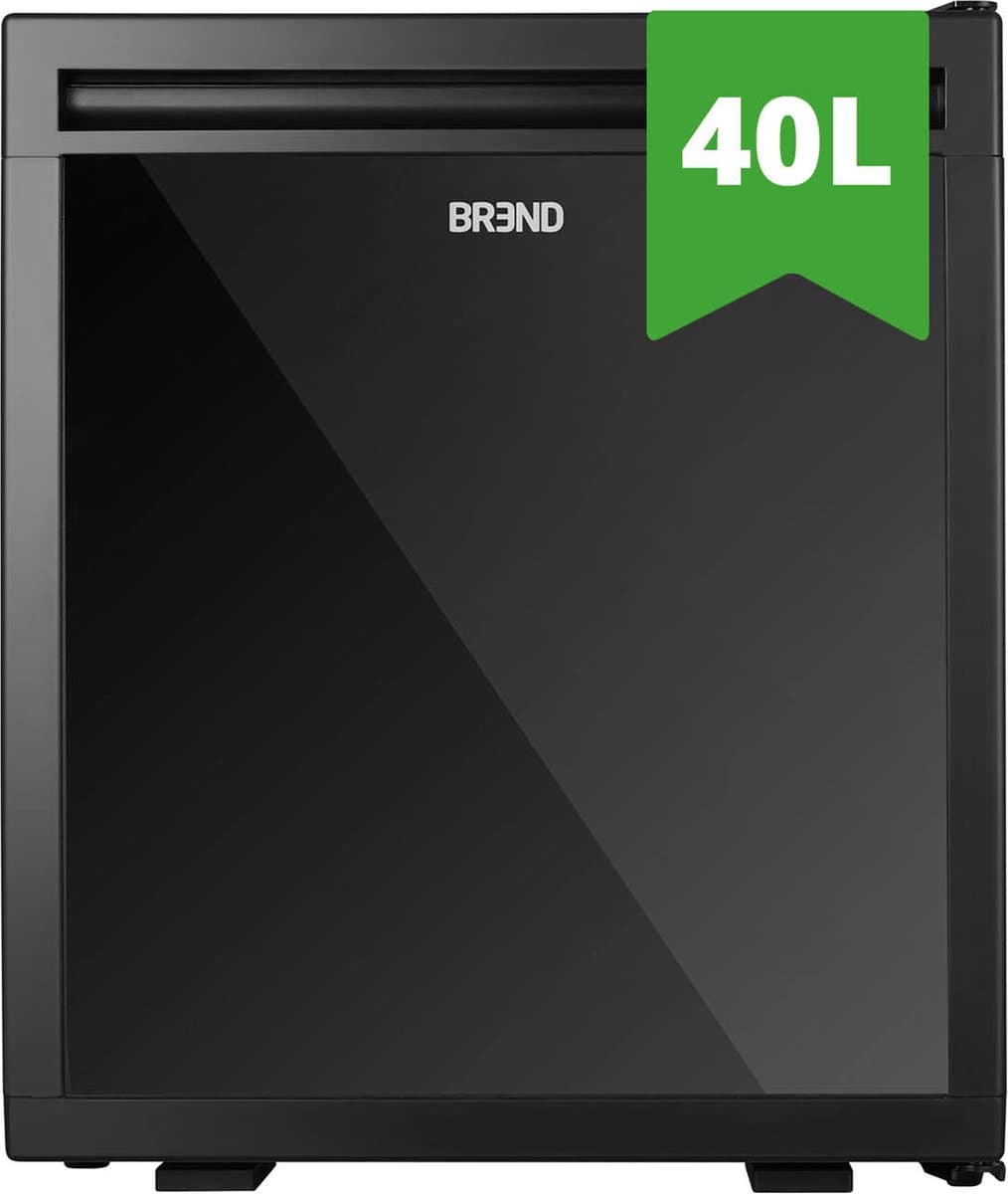 Mini Koelkast Vrijstaand 40 Liter – Tafelmodel Fridge met Instelbare Temperatuur – Minibar met Verstelbare Deurrichting – Zwart - BREND BR-2227