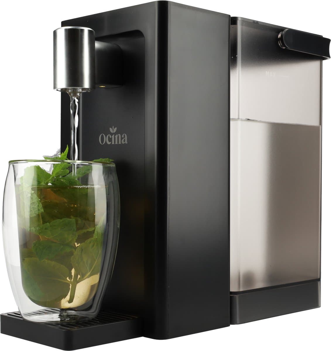 Ocina Heetwaterdispenser met Digitaal Display - Luxe Instant Waterkoker - 3 Liter - Zwart