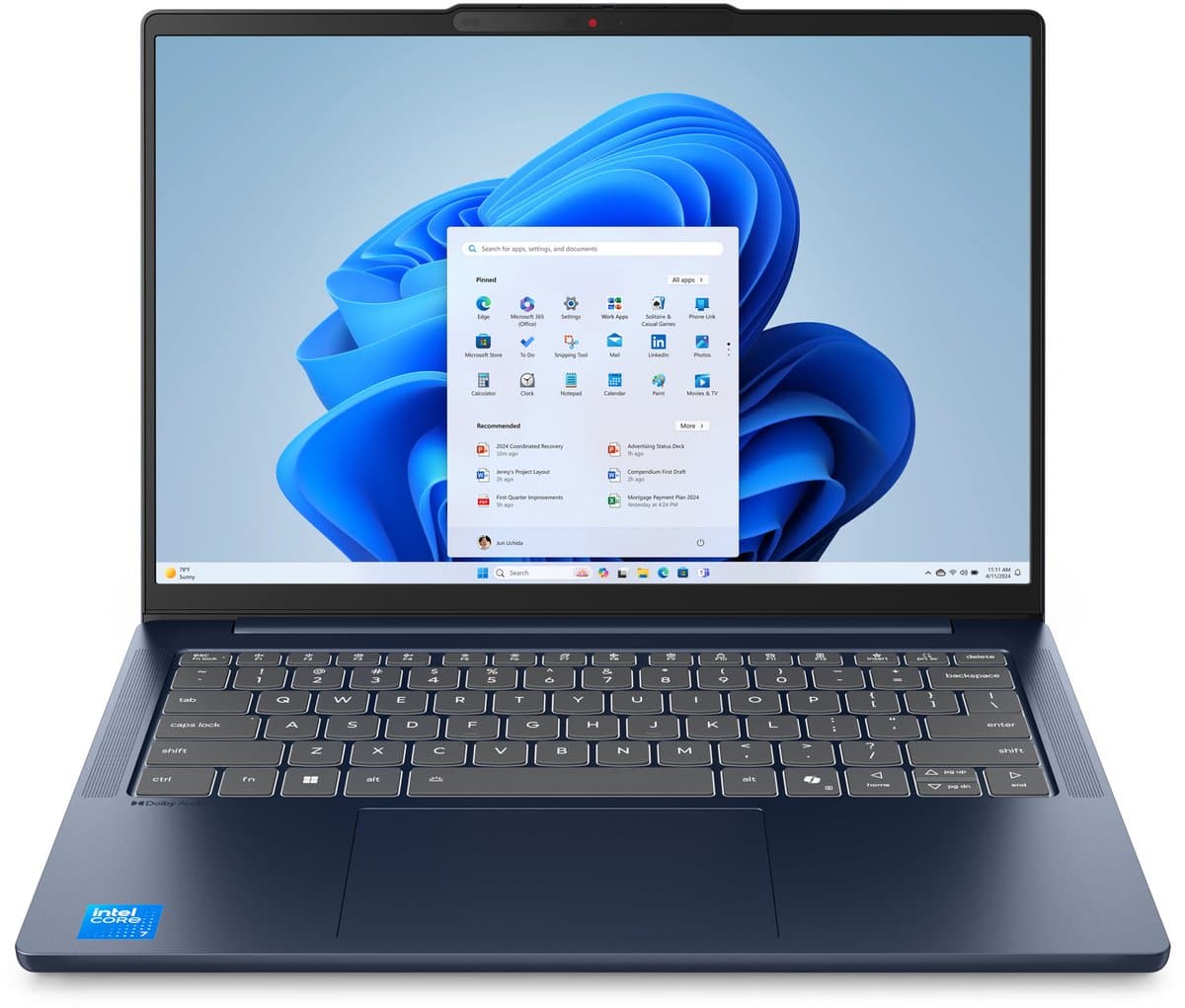 Lenovo IdeaPad Slim 5 14IRH10 Intel® Core™ i5 i5-13420H Laptop 35,6 cm (14") WUXGA 32 GB DDR5-SDRAM 1 TB SSD Wi-Fi 6 (802.11ax) Blauw
