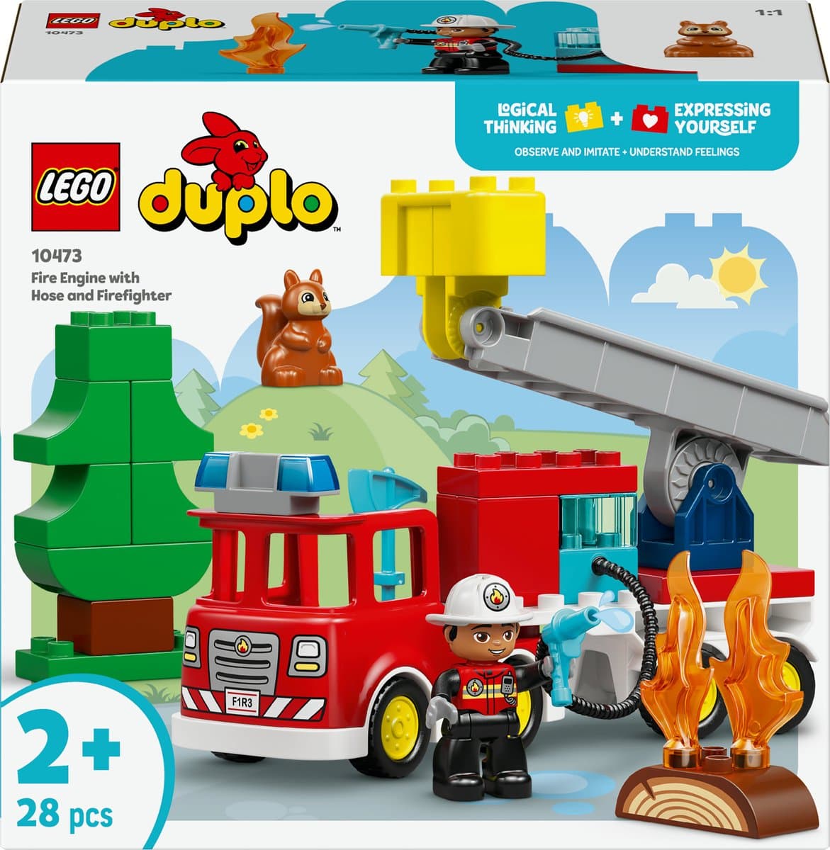 LEGO Duplo - Brandweertruck - Inclusief slang en brandweerman