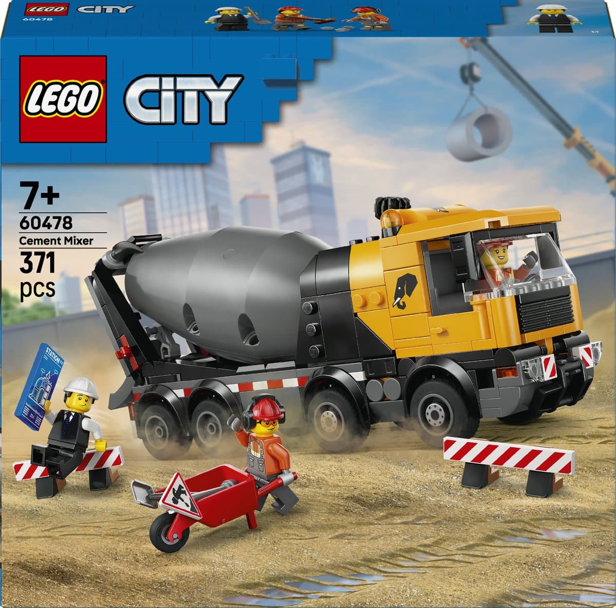 LEGO City Great Vehicles - Cementwagen - 6+ Jaar - Inclusief Figuren