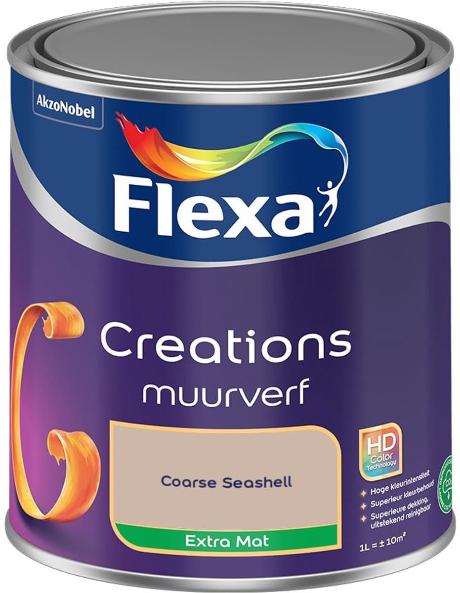 Flexa - Creations Muurverf Extra Mat - Coarse Seashell - Mengverf - 1 L