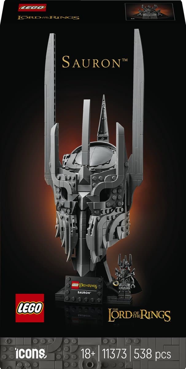 LEGO Icons - The Lord of the Rings: De Helm van Sauron Bouwpakket voor Volwassenen en Woondecoratie - 11373