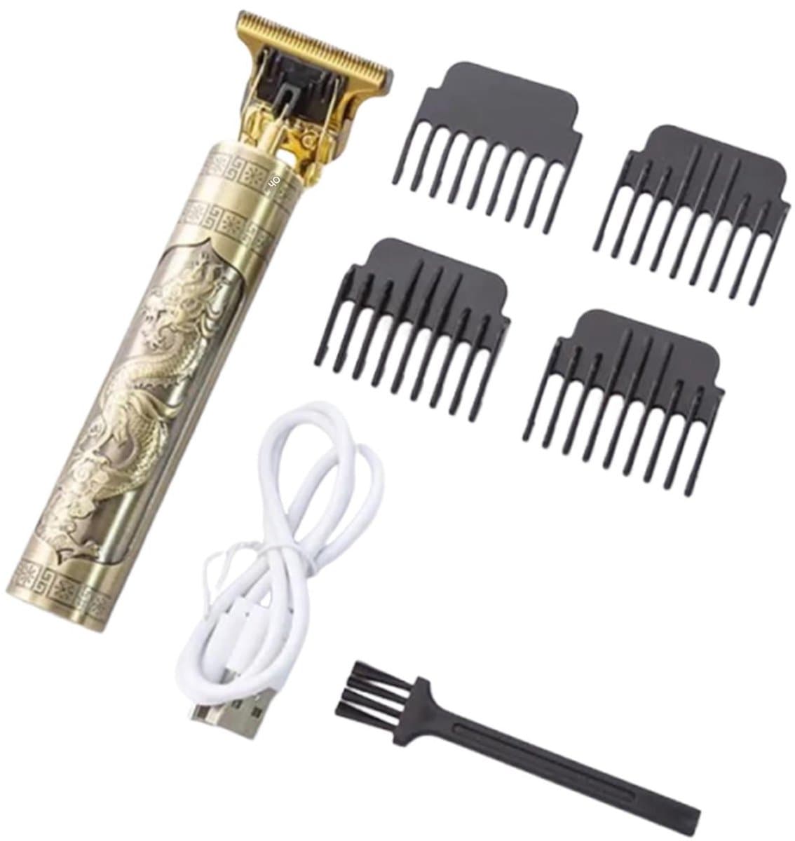 Elektrisch Scheerapparaat - T-blade - Draadloos Professioneel Scheerapparaat Voor Baard En Haar - 1 Stuks - Goud
