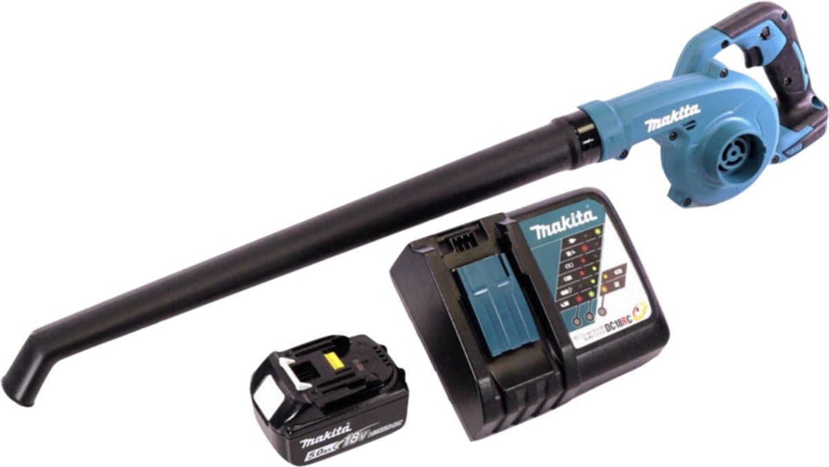 Makita DUB186RT 18V Li-Ion accu bladblazer set (1x 5,0Ah) - 192km/h