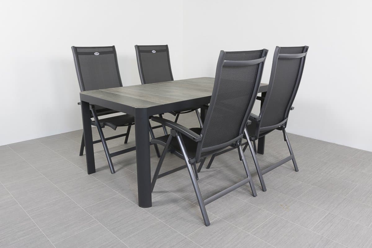 Hartman Salvatore/Queens 160x90 cm. verstelbare 4-persoons tuinset