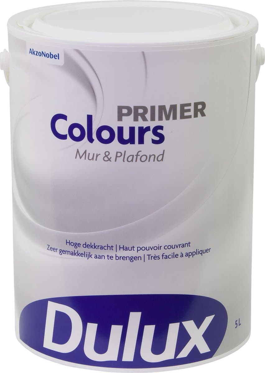 Dulux Colours Mur & Plafond Primer - Wit - 5 L