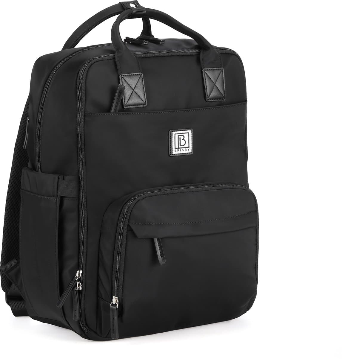 Brisby slijtvaste Luiertas – verzorgingstas – met buggymontage - Signature Black