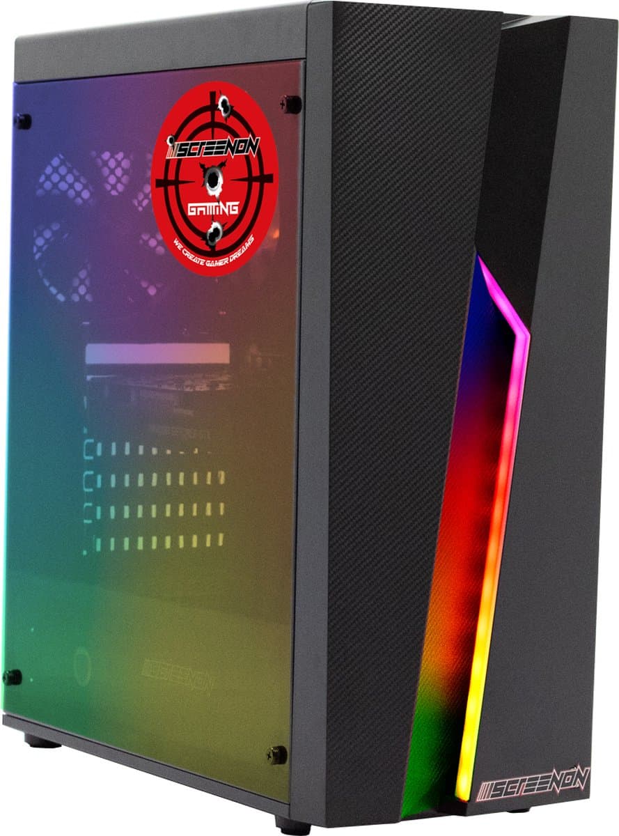 ScreenON - Game Computer / Gaming PC - Ryzen 5 - 512GB SSD - 16GB RAM - Radeon RX 550 - Game PC TX87419 - Windows 11